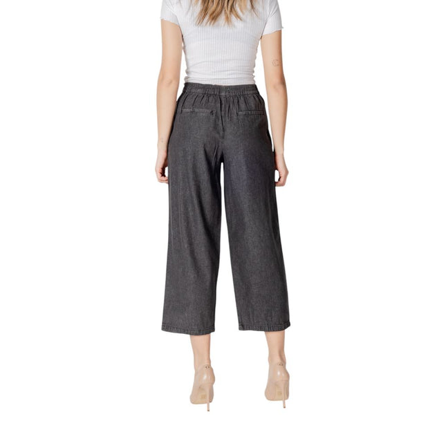 ICHI Black Cotton Jeans Denim