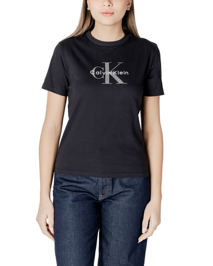 Calvin Klein Jeans Black Cotton T-Shirt