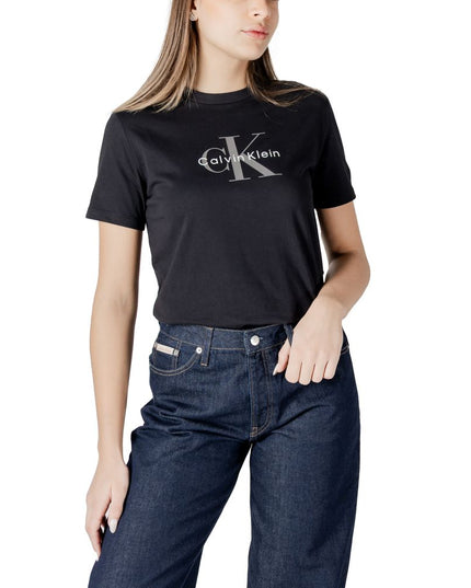 Calvin Klein Jeans Black Cotton T-Shirt