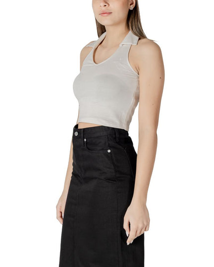 Calvin Klein Jeans Beige Cotton Top