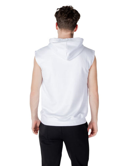 Icon White Cotton Hoodie