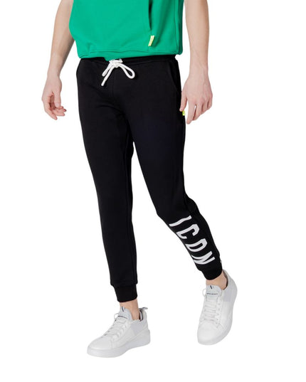 Icon Black Cotton Joggers (Workout Pants)