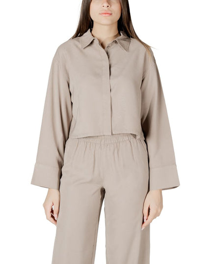 Only Beige Viscose Blouse