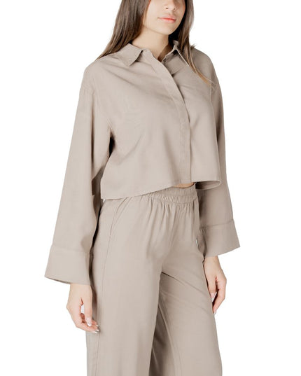 Only Beige Viscose Blouse