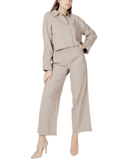 Only Beige Viscose Blouse