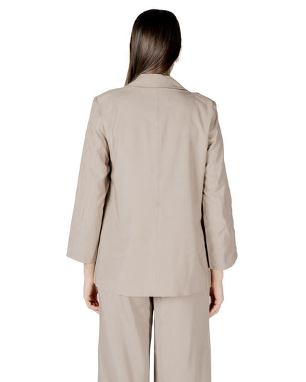 Only Beige Viscose Blazer