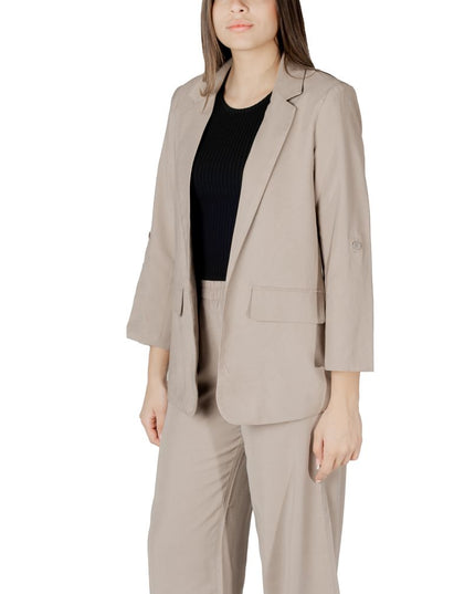 Only Beige Viscose Blazer