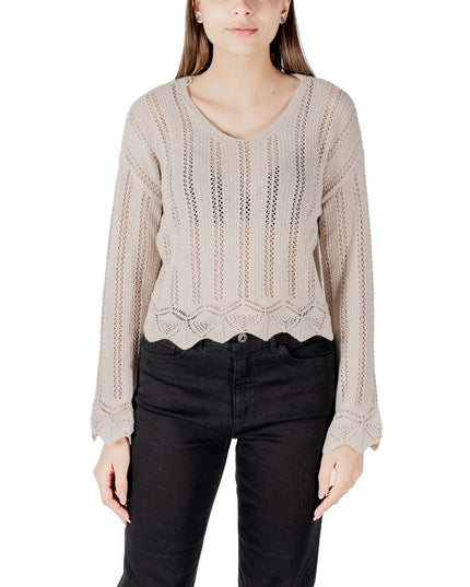 Only Beige Recycled Cotton Sweatshirt