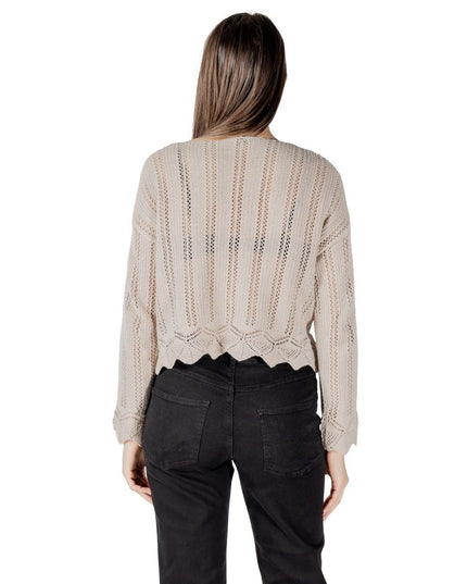 Only Beige Recycled Cotton Sweatshirt