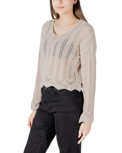 Only Beige Recycled Cotton Sweatshirt