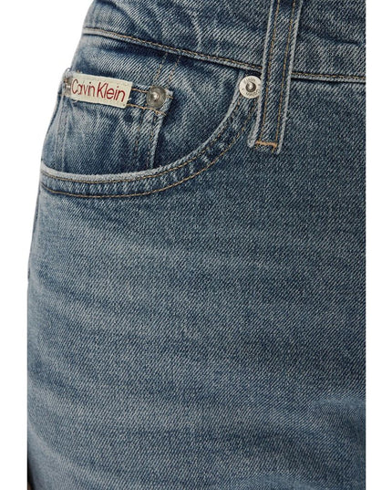 Calvin Klein Jeans Blue Cotton Slim Fit Jean