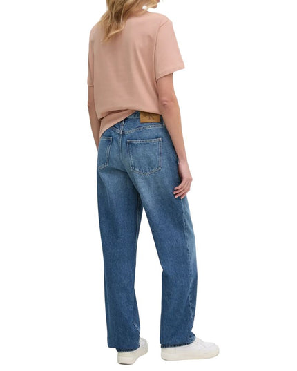 Calvin Klein Jeans Blue Cotton Mom Jean
