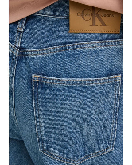 Calvin Klein Jeans Blue Cotton Mom Jean