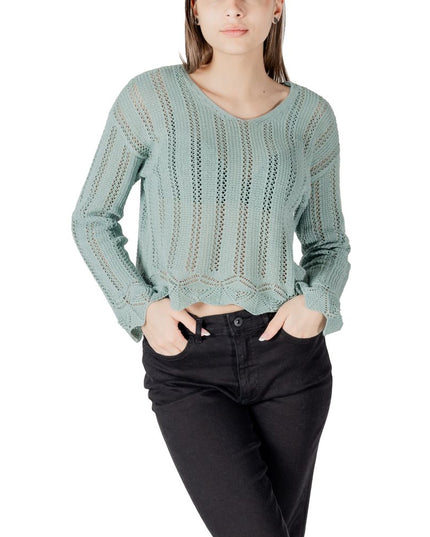 Only Turquoise Recycled Cotton Sweatshirt