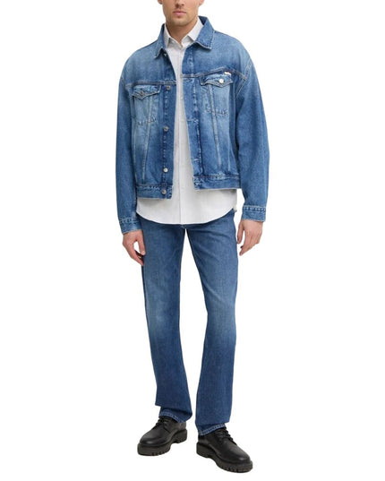 Calvin Klein Jeans Blue Cotton Relaxed Fit Jean
