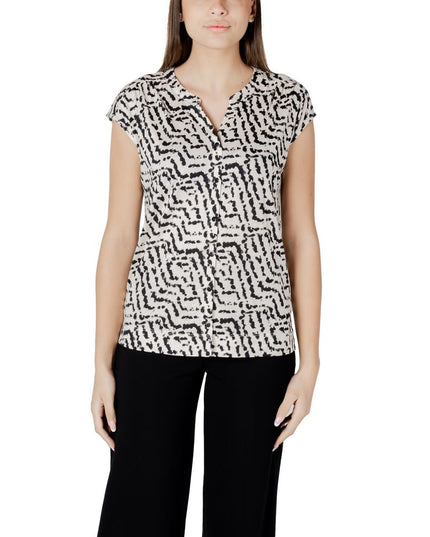 Street One Cream Cotton T-Shirt