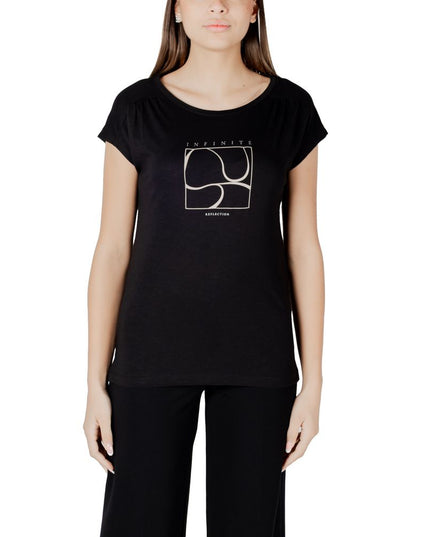 Street One Black Cotton T-Shirt