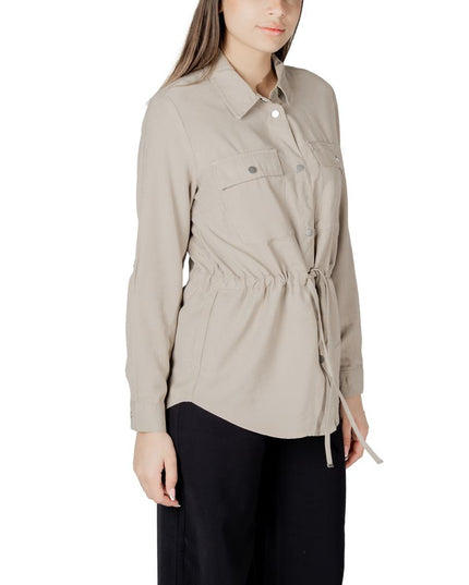 Only Beige Viscose Blouse