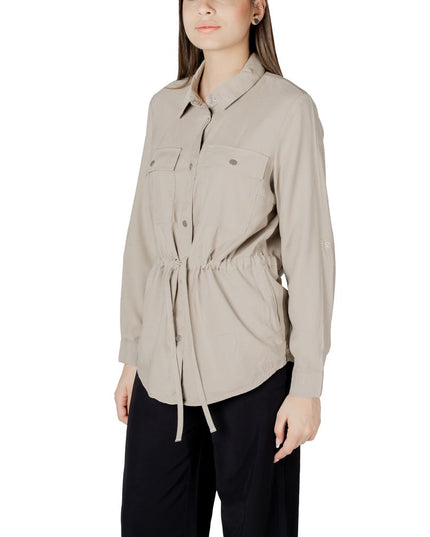 Only Beige Viscose Blouse