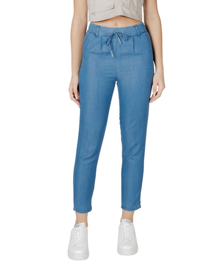 Only Blue Lyocell Casual Pants