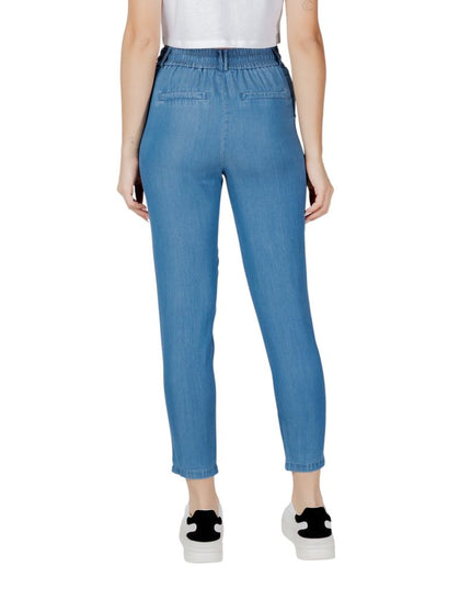 Only Blue Lyocell Casual Pants