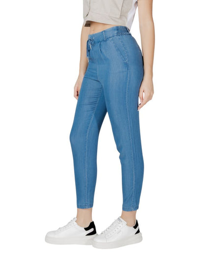 Only Blue Lyocell Casual Pants