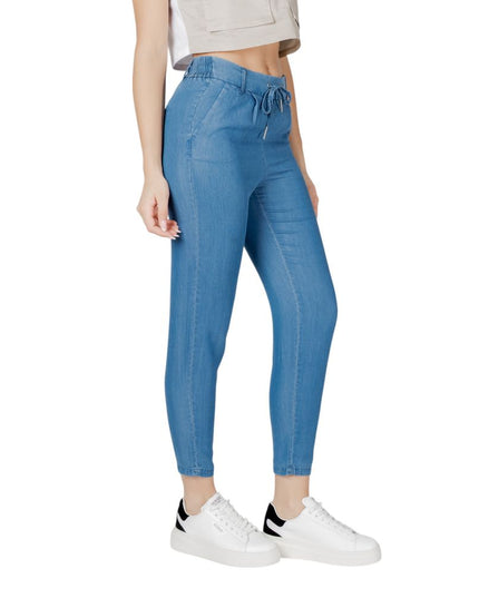 Only Blue Lyocell Casual Pants