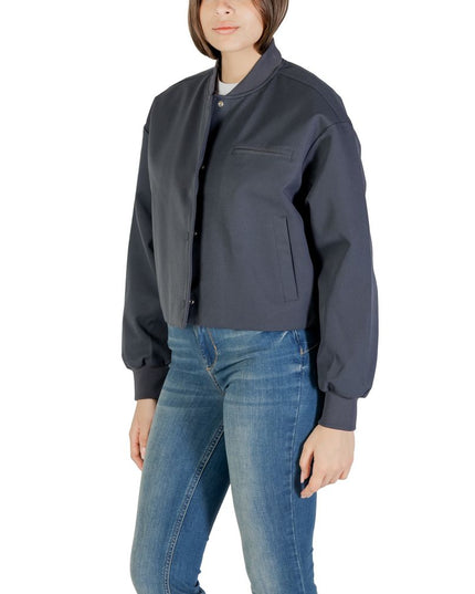 Calvin Klein Jeans Gray Recycled Polyester Bomber