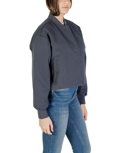 Calvin Klein Jeans Gray Recycled Polyester Bomber