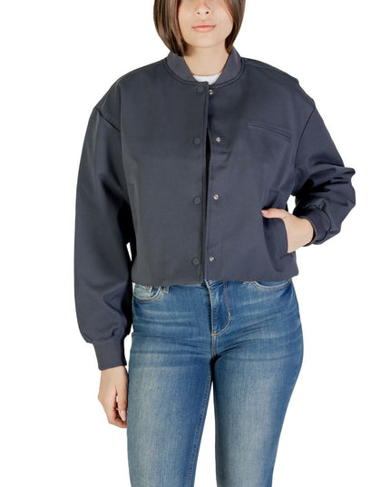 Calvin Klein Jeans Gray Recycled Polyester Bomber