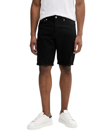 Calvin Klein Jeans Black Cotton Bermuda Shorts