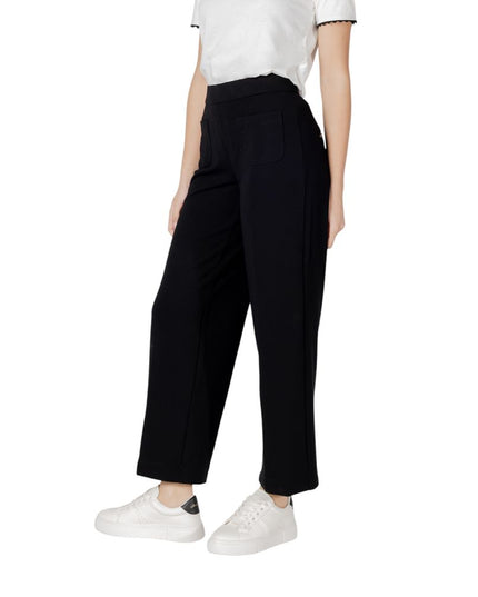 Street One Black Viscose Casual Pants