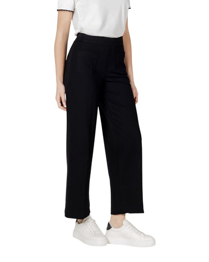 Street One Black Viscose Casual Pants