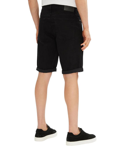 Calvin Klein Jeans Black Cotton Bermuda Shorts