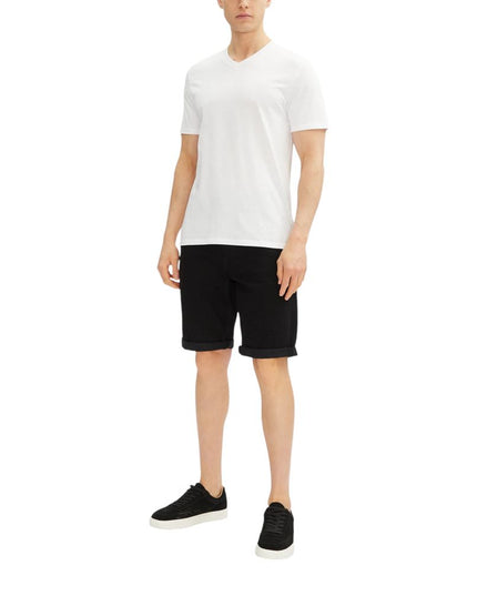 Calvin Klein Jeans Black Cotton Bermuda Shorts