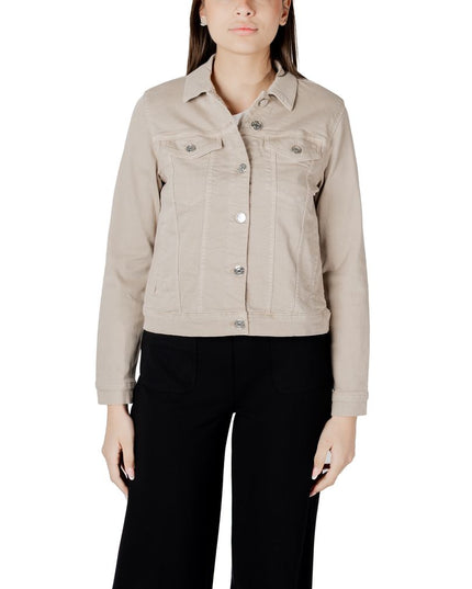 Street One Beige Cotton Jackets & Coat