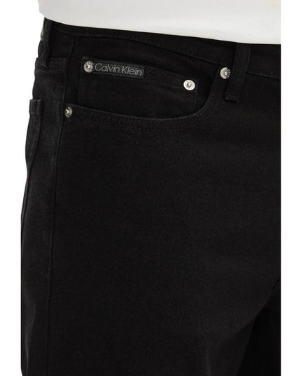 Calvin Klein Jeans Black Cotton Bermuda Shorts