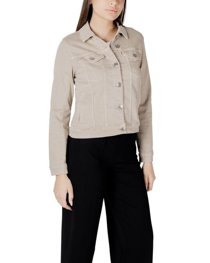 Street One Beige Cotton Jackets & Coat