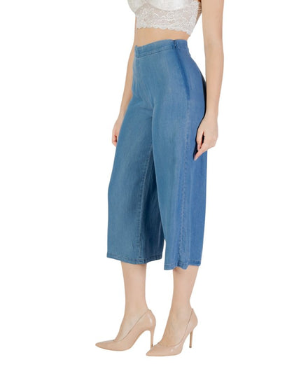 Only Blue Lyocell Cropped Pants
