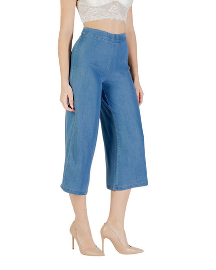 Only Blue Lyocell Cropped Pants