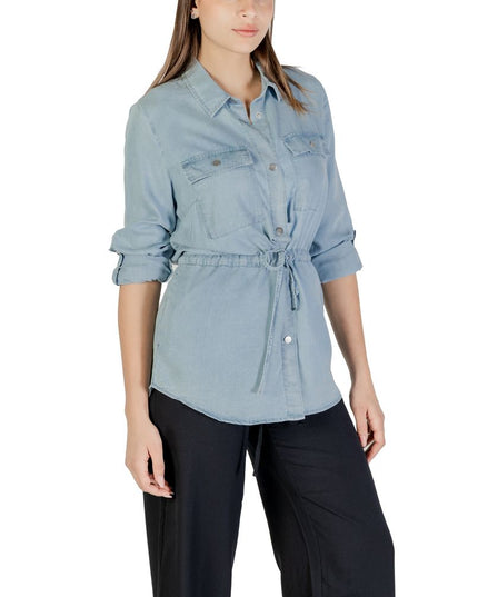 Only Light Blue Tencel Blouse