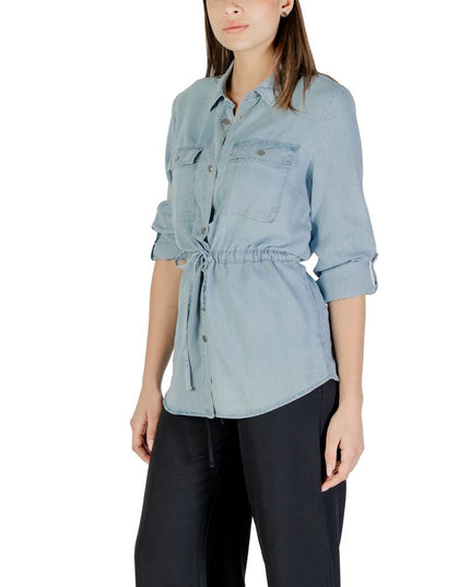 Only Light Blue Tencel Blouse