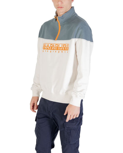 Napapijri Cream Cotton Sweatshirt