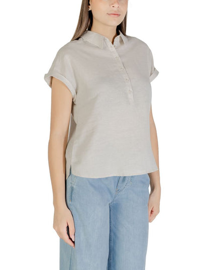 Street One Bicolor Linen Blouse