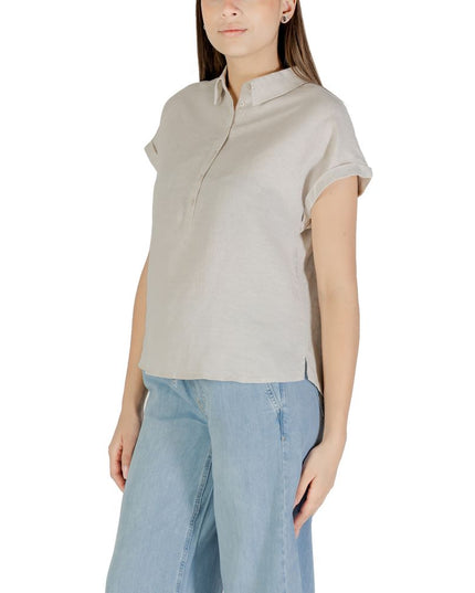 Street One Bicolor Linen Blouse