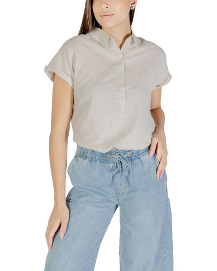 Street One Bicolor Linen Blouse