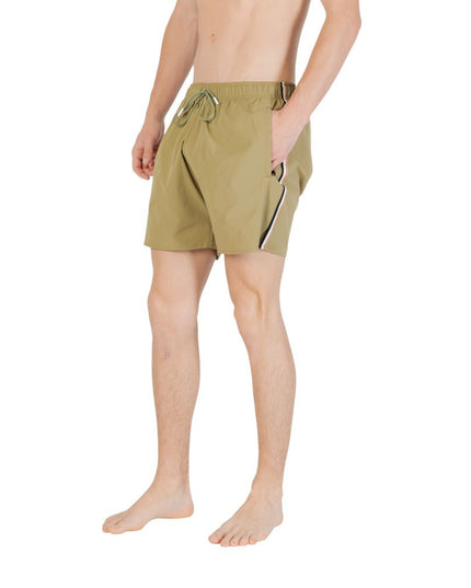 Hugo Boss Green Polyester Swim Shorts