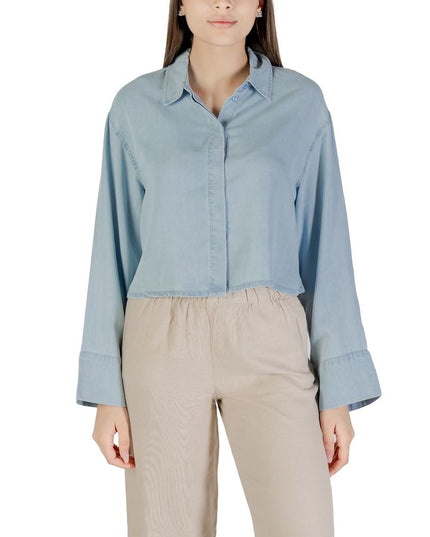 Only Light Blue Lyocell Blouse