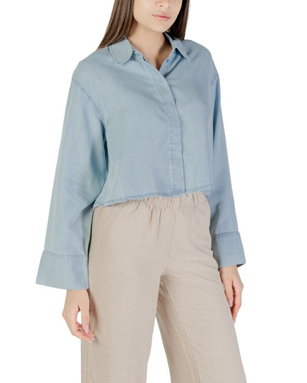 Only Light Blue Lyocell Blouse