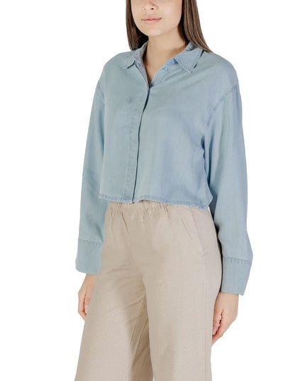 Only Light Blue Lyocell Blouse